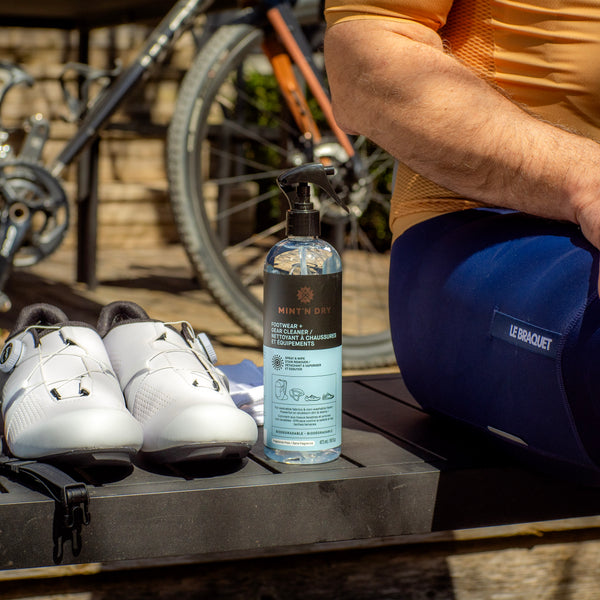 MINT’N DRY Footwear & Gear Cleaner – Cycling Shoe, Sneaker & Equipment Cleaning Spray