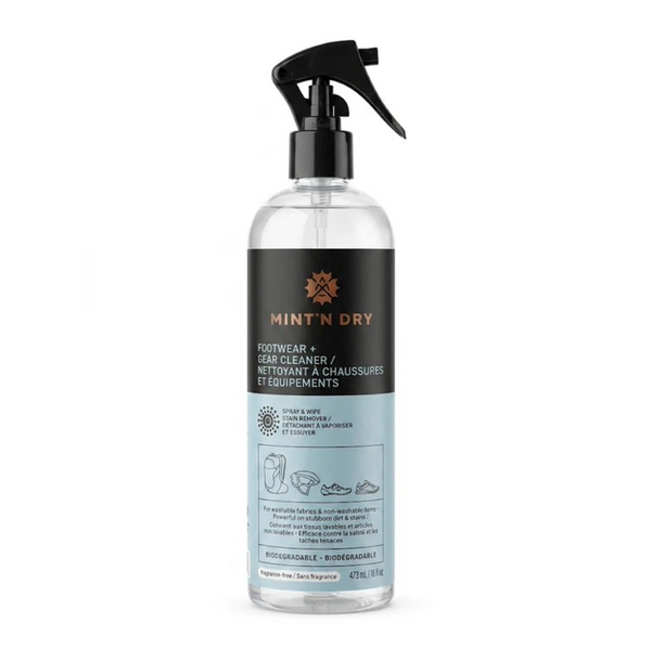 MINT’N DRY Footwear & Gear Cleaner – Cycling Shoe, Sneaker & Equipment Cleaning Spray