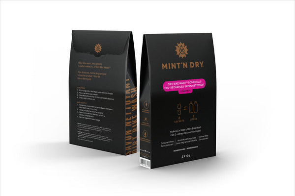 MINT'N DRY Dirt Bike Wash Eco-Refills Sachets