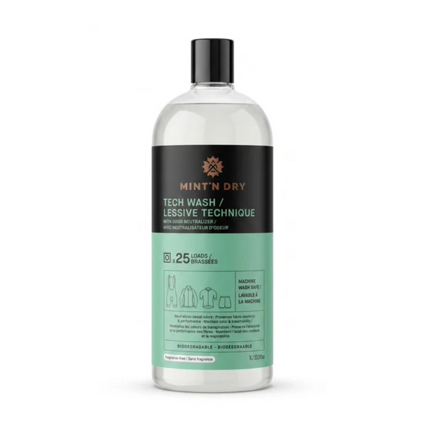 MINT’N DRY Tech Wash – Activewear Detergent & Odor Neutralizer