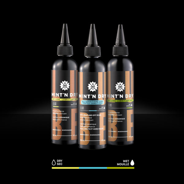 MINT'N DRY CERAMIC BIKE LUBE TRIO (This kit available online only)